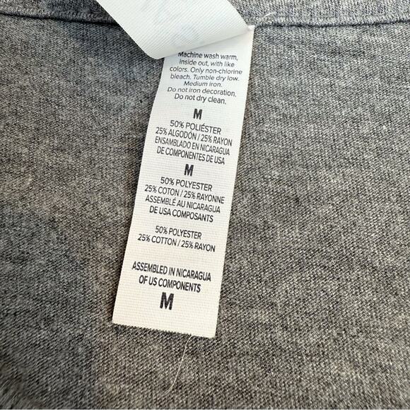 Unisex Canvas Gray T shirt with Ant on a Bicycle Graphic Short Sleeve V Neck - Picture 11 of 16